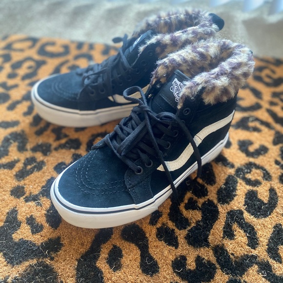 platform cheetah print vans